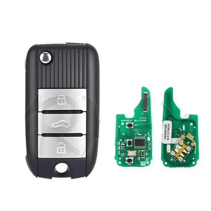 3-Button Smart Flip Remote Key 433MHz ID47 Chip for MG HS, ZS, MG3, MG5, MG6 & Roewe RX5/RX8