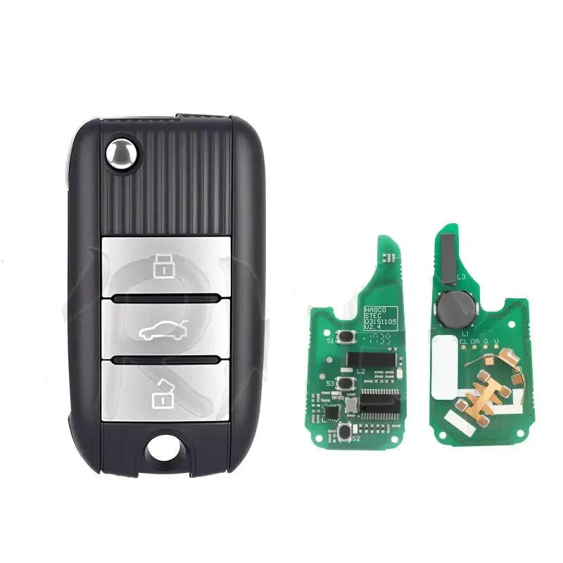 3-Button Smart Flip Remote Key 433MHz ID47 Chip for MG HS, ZS, MG3, MG5, MG6 & Roewe RX5/RX8