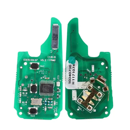 3-Button Smart Flip Remote Key 433MHz ID47 Chip for MG HS, ZS, MG3, MG5, MG6 & Roewe RX5/RX8