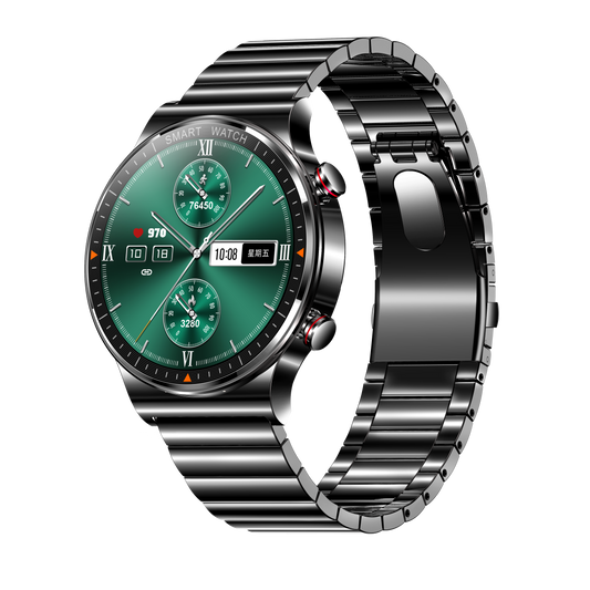 Black Watch Stainless Steel Strap-Christmas Gift