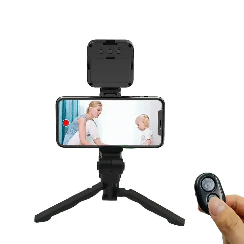 Smartphone Video Kit with Mic, LED Light & Tripod (2 types available)