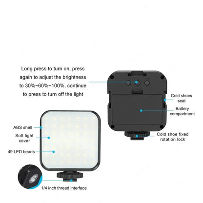 Smartphone Video Kit with Mic, LED Light & Tripod (2 types available)