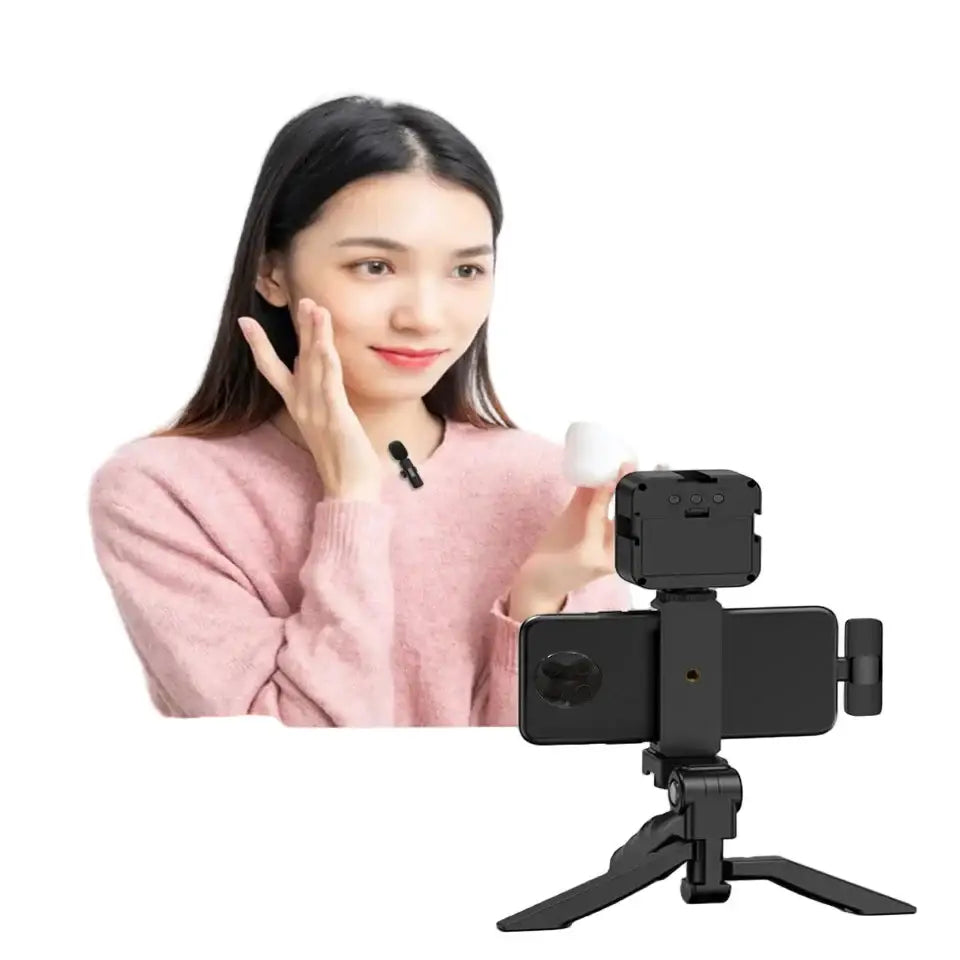 Smartphone Video Kit with Mic, LED Light & Tripod (2 types available)