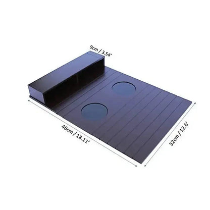 Sofa Armrest Tray Table with Pockets
