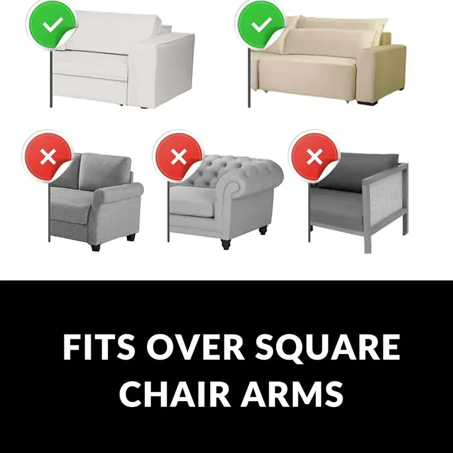 Sofa Armrest Tray Table with Pockets