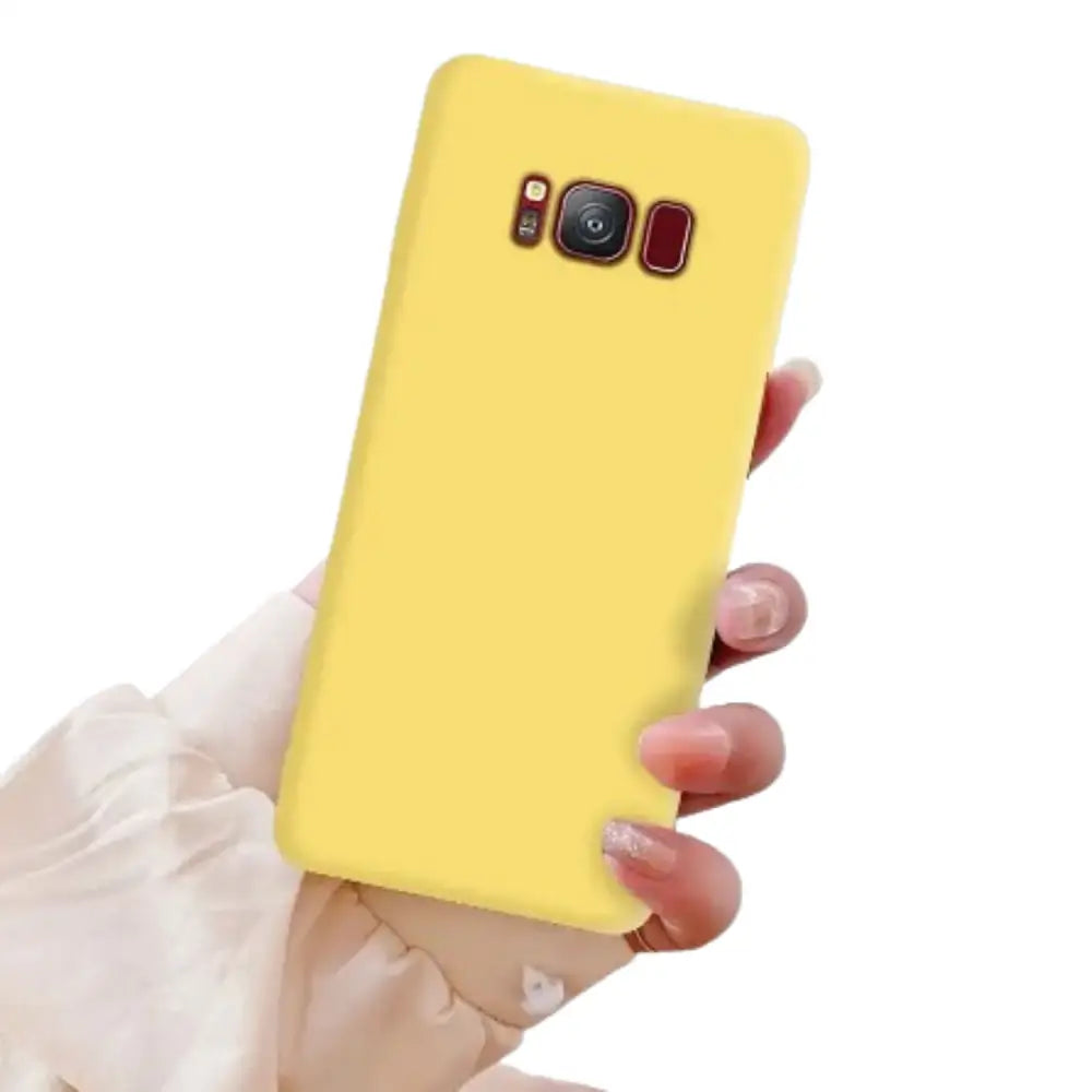Soft Silicone Cover for Samsung Galaxy Note & S Series (Yellow)