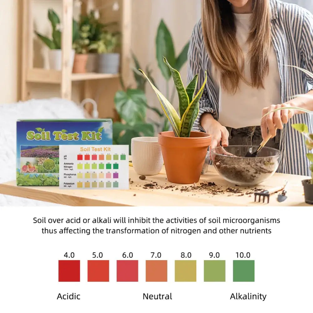 Soil Test Kit for pH, NPK & Nutrients for Garden & Farm