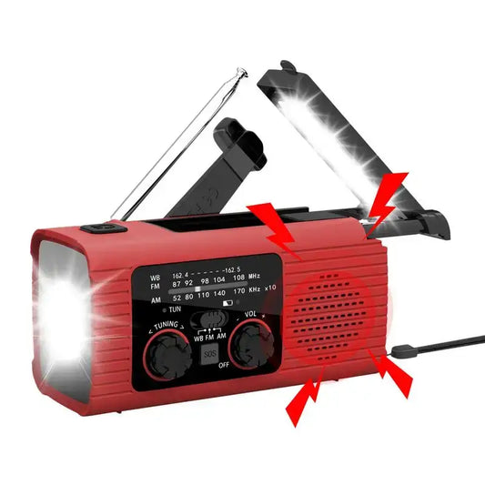 Solar Powered Hand Crank Survival Radio