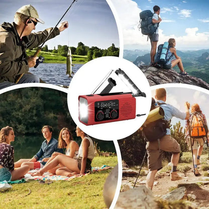 Solar Powered Hand Crank Survival Radio