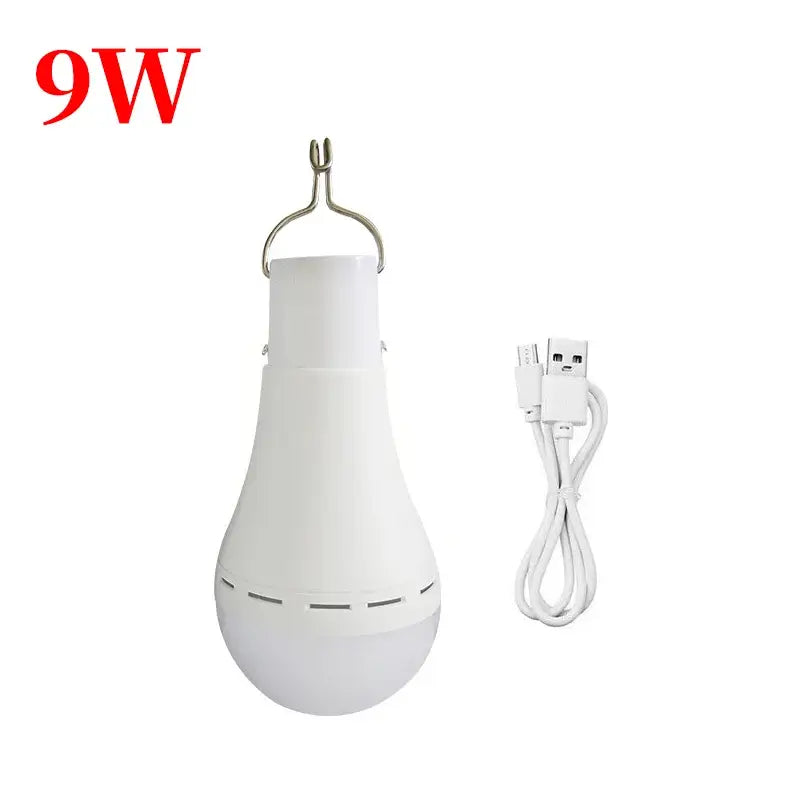 Solar USB Rechargeable Hanging Emergency Waterproof Camping Light