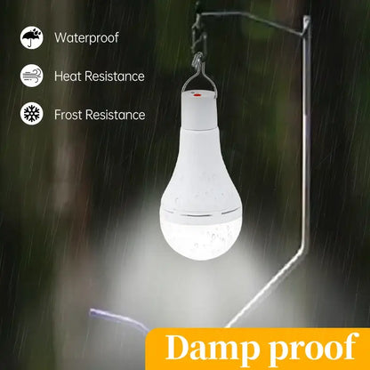 Solar USB Rechargeable Hanging Emergency Waterproof Camping Light
