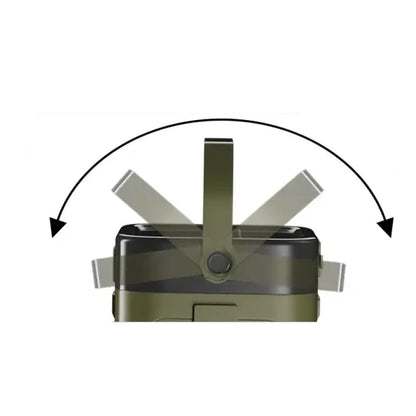 Foldable Solar Camping Light 2000mAh with Power Bank & Digital Display