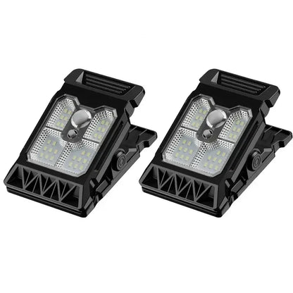 Solar Powered Outdoor Clip-On Lawn Lamp with Motion Sensor