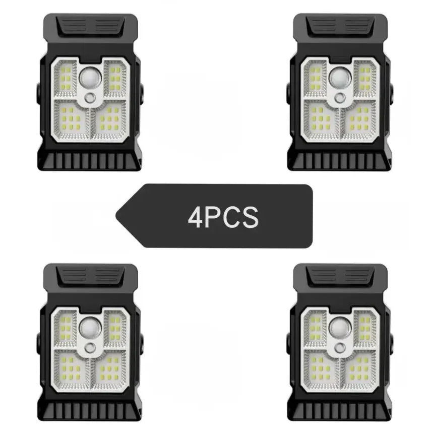 Solar Powered Outdoor Clip-On Lawn Lamp with Motion Sensor