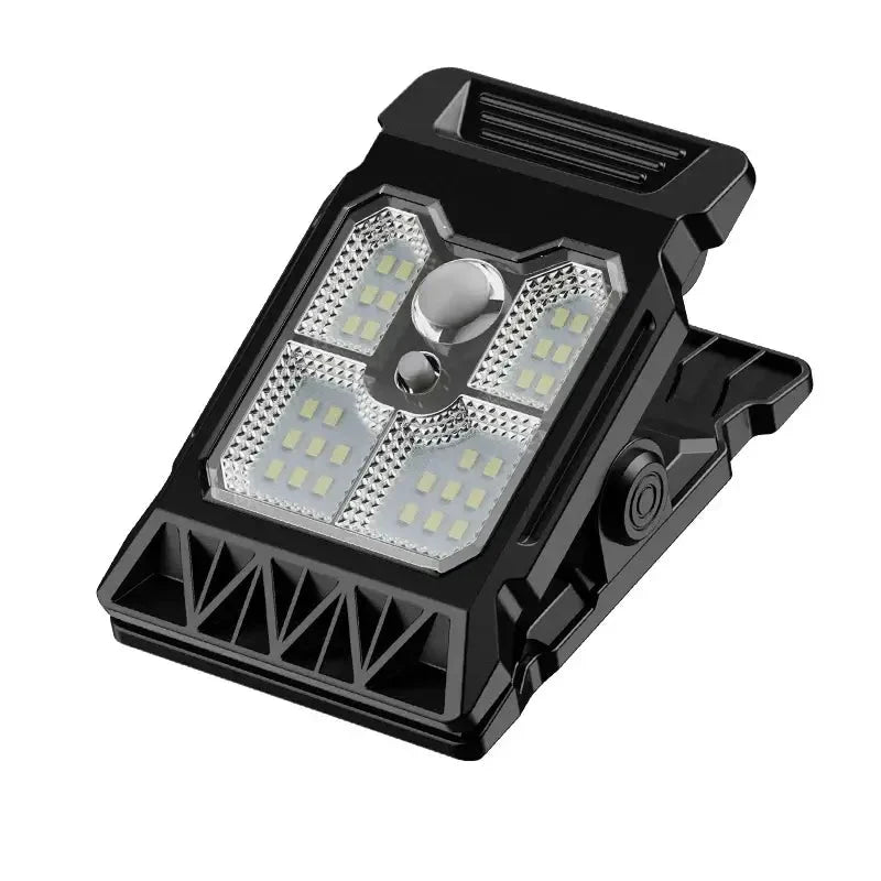 Solar Powered Outdoor Clip-On Lawn Lamp with Motion Sensor