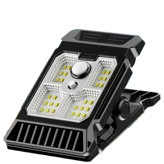 Solar Powered Outdoor Clip-On Lawn Lamp with Motion Sensor