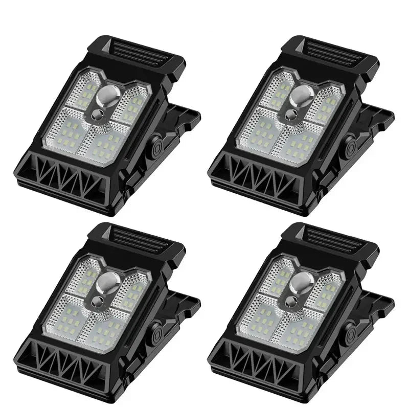 Solar Powered Outdoor Clip-On Lawn Lamp with Motion Sensor