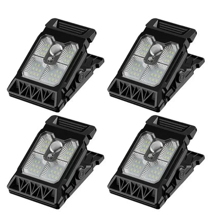 Solar Powered Outdoor Clip-On Lawn Lamp with Motion Sensor