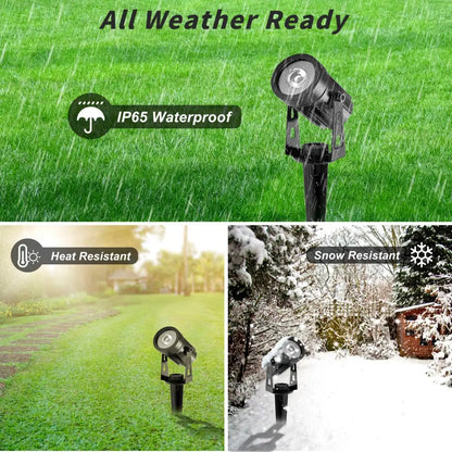 IP65 Solar LED Spotlight, Aluminum Outdoor Garden & Landscape Light (different colours available)