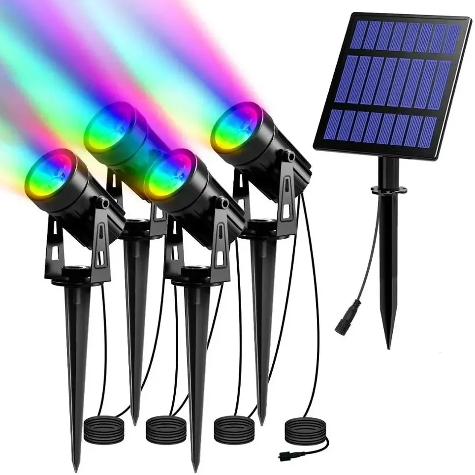 IP65 Solar LED Spotlight, Aluminum Outdoor Garden & Landscape Light (different colours available)