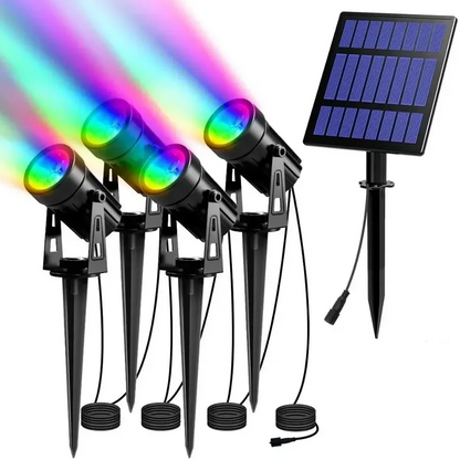 IP65 Solar LED Spotlight, Aluminum Outdoor Garden & Landscape Light (different colours available)