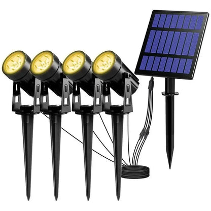 IP65 Solar LED Spotlight, Aluminum Outdoor Garden & Landscape Light (different colours available)