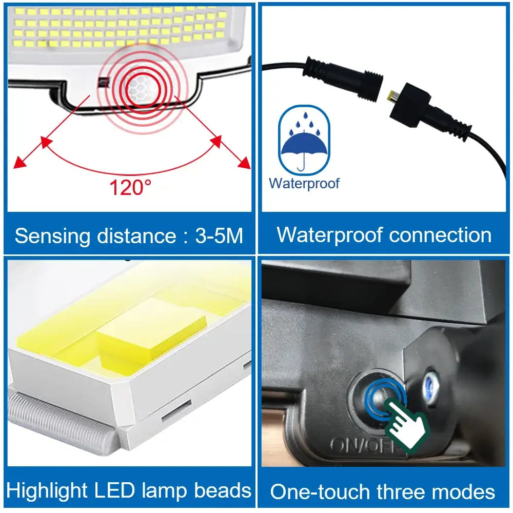 Solar Security Light – Motion Sensor (Waterproof)