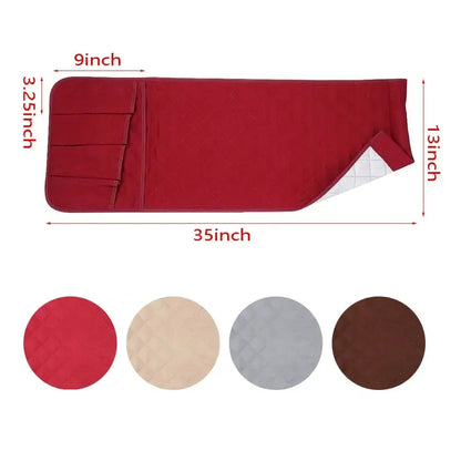 Space-Saving Sofa & Bedside Remote Control Holder with Organizer Pockets