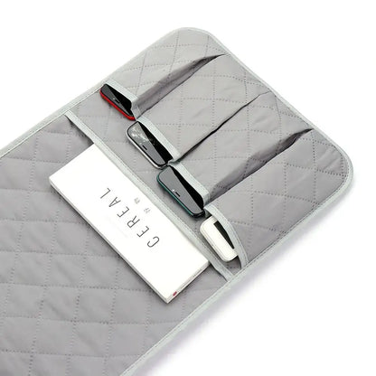 Space-Saving Sofa & Bedside Remote Control Holder with Organizer Pockets