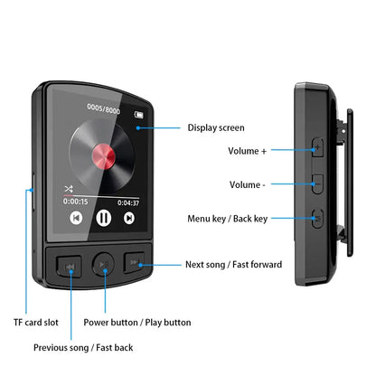 Sports Clip MP3 Player with Recording