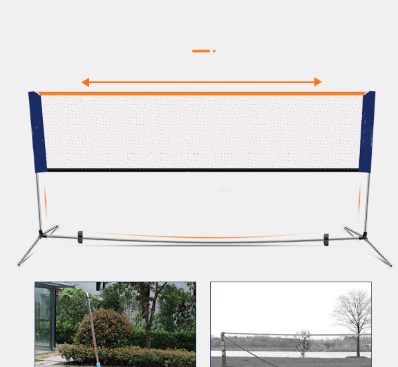 Portable Badminton Net Set 4.1m + Balls