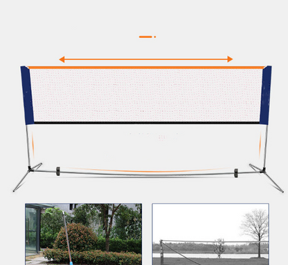 Portable Badminton Net Set 4.1m + Balls
