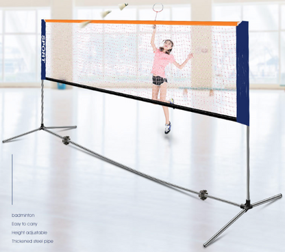 Portable Badminton Net Set 4.1m + Balls