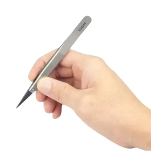 Stainless Steel & Plastic Tweezers Set