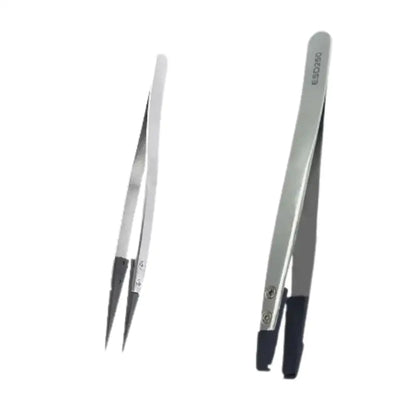 Stainless Steel & Plastic Tweezers Set
