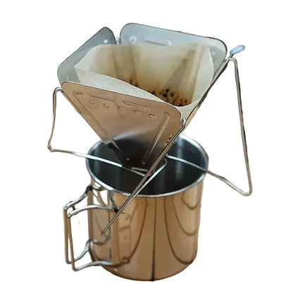 Foldable Stainless Steel Coffee Dripper Stand
