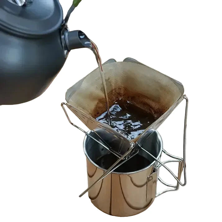 Foldable Stainless Steel Coffee Dripper Stand