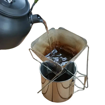 Foldable Stainless Steel Coffee Dripper Stand