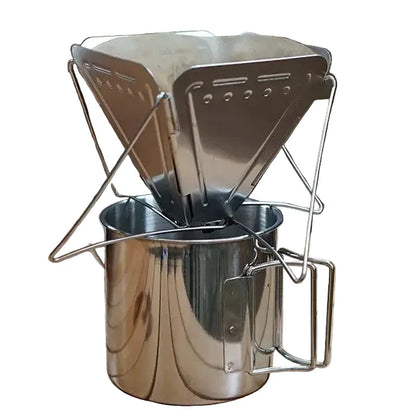 Foldable Stainless Steel Coffee Dripper Stand