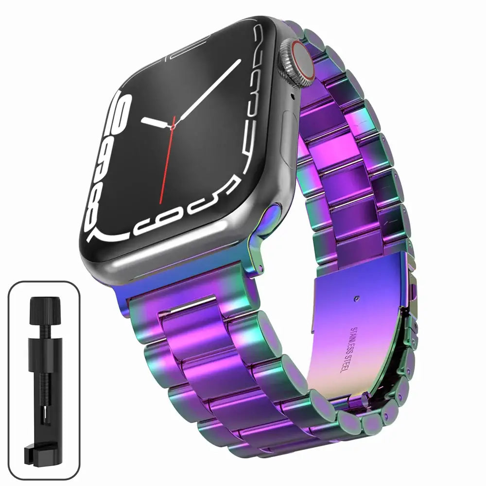 Stainless Steel Strap for the Apple Watch Ultra/Series 4–10 (38–49mm) (available in 15 colours)