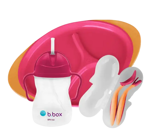 b.box Feeding Set Strawberry Shake 6m+