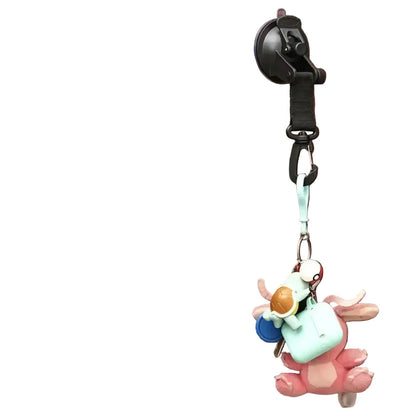 Heavy-Duty Car Suction Cup Anchor with Hook & Carabiner