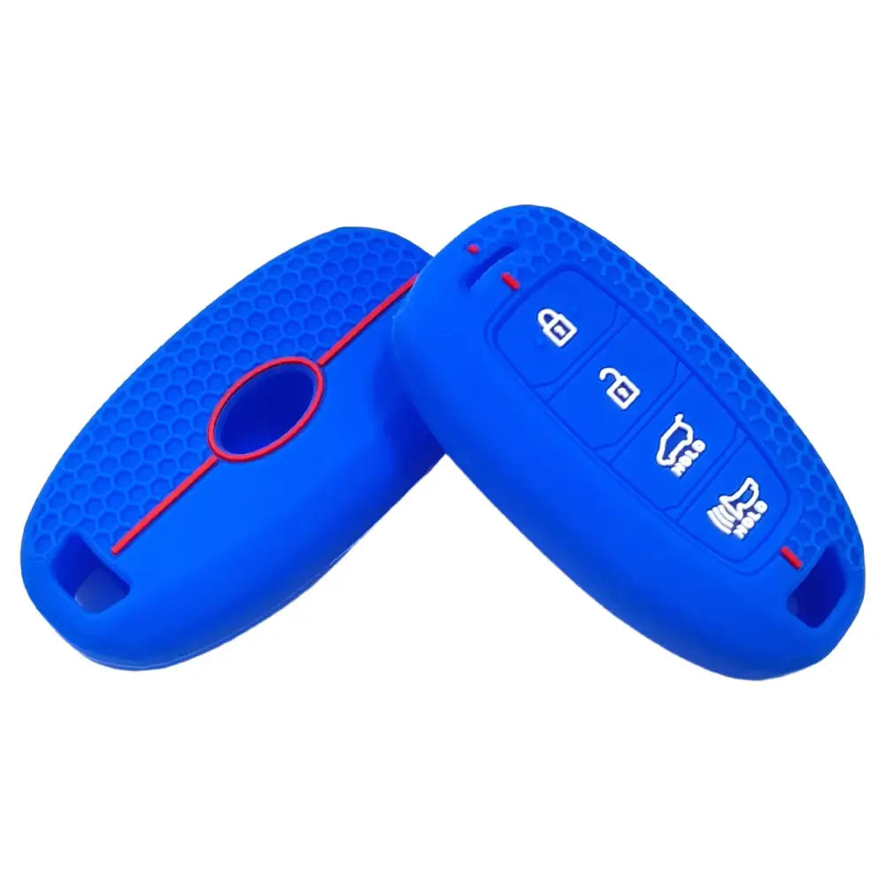 Honeycomb Silicone 4-Button Key Cover for Hyundai Elantra, Sonata & Custo Remote Keys