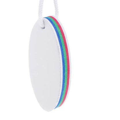 Surfboard Floating Key Ring (White & Orange)