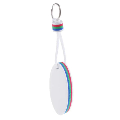 Surfboard Floating Key Ring (White & Orange)