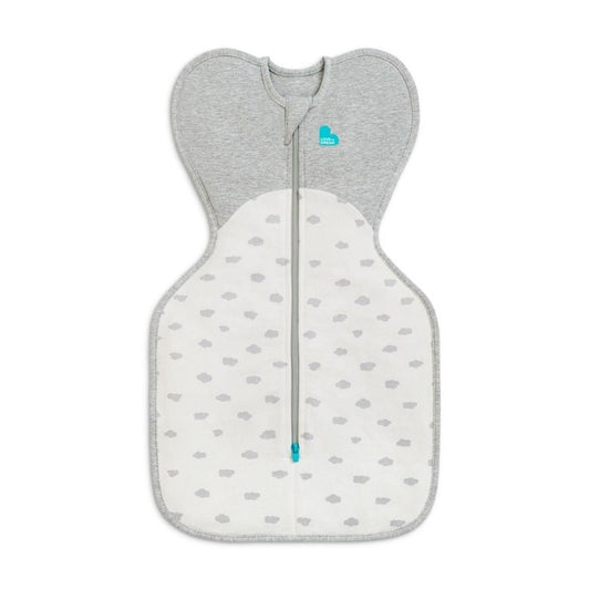 A 1.5 tog swaddle for babies. Designed to keep arms in or out. 