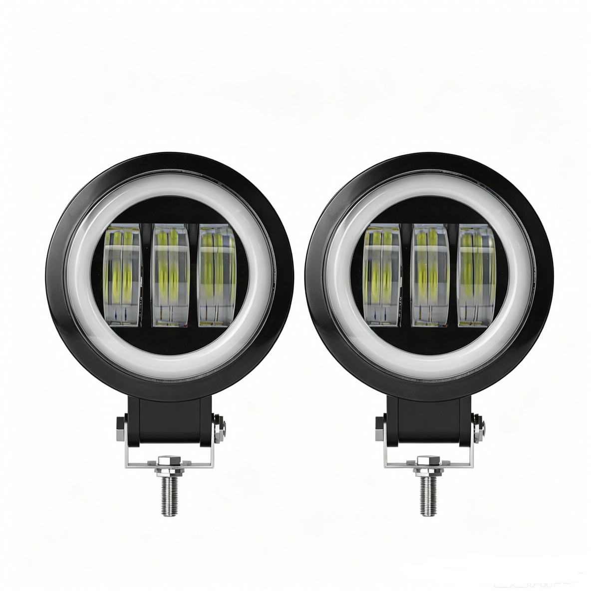 2pcs 7.6 cm LED Fog Spot Light DRL 30W Auxiliary Passing Lamp