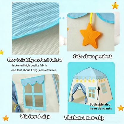 130x100x130cm Kids Play Tent Princess Castle