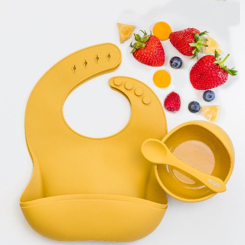 Sleepytot - Silicone Suction Bowl & 2 Bibs Bundle