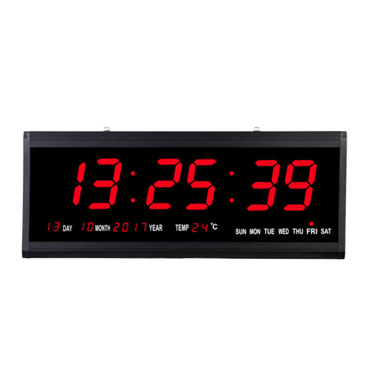 48cm Large Big Jumbo LED Wall Desk Clock Display With Calendar Temperature